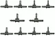 Set teuri pentru irigare prin picurare Palaplast V 4x4x4