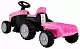 Tractor electric cu remorcă Ramiz TR1908T, roz
