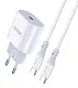 Зарядное устройство Jokade JB010 with Type-C to Type-C, белый