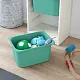 Container pentru jucării IKEA Trofast 3 containere 46x30x94cm, alb/turcoaz