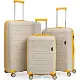Set de valize CCS 5236 Set, alb/galben