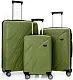 Комплект чемоданов CCS 5223 Set, хаки