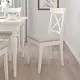Scaun IKEA Ingolf, alb/hallarp bej