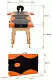 Массажный стол BodyFit 1029, черный/оранжевый