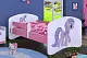 Детская кровать Happy Babies Happy Pony L01 70x140см, белый/розовый