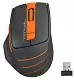 Mouse A4Tech Fstyler FG30, negru/portocaliu