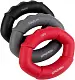 Set din 3 flexori Spokey Hand Power Set, negru/gri/roșu