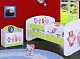 Тумба прикроватная Happy Babies Happy Animals with Hearts, белый/пастельно-зеленый на tehnoparc.md Тумба прикроватная Happy Babies Happy Animals with Hearts, белый/пастельно-зеленый