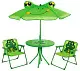 Set mobilă de grădină pentru copii Strend Pro Melisenda Frog 1+2, verde