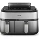 Аэрогриль Philips NA555/00, нержавеющая сталь/черный на tehnoparc.md Аэрогриль Philips NA555/00, нержавеющая сталь/черный