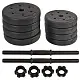 Halteră Enero Dumbbell Set 2x10kg, negru