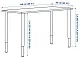 Masă de birou IKEA Lagkapten/Olov 140x60cm, gri-turcoaz/negru