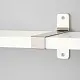 Полка IKEA Bergshult/Granhult 160x20см, белый/никелированный на tehnoparc.md Полка IKEA Bergshult/Granhult 160x20см, белый/никелированный