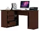 Masă de birou Akord B20 Left, wenge