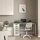 Masă de birou IKEA Lagkapten/Alex 140x60cm, verde deschis/alb