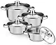 Set vase de gătit Tadar Selva II 8pcs, inox pe tehnoparc.md Set vase de gătit Tadar Selva II 8pcs, inox