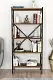 Etajeră Fabulous Shelves Metal 5 sectiuni, nuc/negru