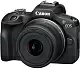 Системный фотоаппарат Canon EOS R100 + RF-S 18-45mm f/4.5-6.3 IS STM + RF-S 55-210mm f/5-7.1 IS STM, Kit, черный