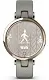 Умные часы Garmin Lily Cream Gold Stainless Bezel with Braloba Gray Case and Leather Band