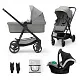 Коляска KinderKraft Newly 3in1 Mink Pro, серый