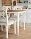 Scaun IKEA Ingolf, alb/hallarp bej