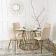 Scaun Mebel Elite York, cremă/auriu