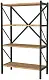 Etajeră Fabulous 4 Shelves Metal, pin/negru