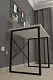 Masă de birou Fabulous 60cm, alb/negru