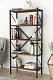 Etajeră Fabulous Shelves Metal 5 sectiuni, nuc/negru