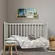 Lenjerie de pat pentru copii IKEA Ringduva 60x120cm, alb/gri
