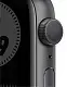 Smartwatch Apple Watch Nike Series 6 44mm, carcasă din aluminiu gri, curea tip sport Nike