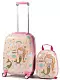 Чемодан + рюкзак Costway BG51210, розовый