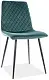 Scaun Signal Irys Velvet, negru/verde