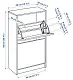 Тумба для обуви IKEA Bissa 2 отделения 49x28x93см, белый