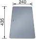 Placă de tăiat chiuvete de bucătărie Blanco 227697, gri