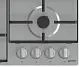 Plită incorporabilă cu gaz Gorenje G 640 EX, inox pe tehnoparc.md Plită incorporabilă cu gaz Gorenje G 640 EX, inox