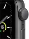 Умные часы Apple Watch SE 40mm, корпус из алюминия цвета серый космос, спортивный ремешок