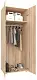 Dulap Haaus 2U 80x52x200cm, stejar sonoma