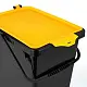 Coș de gunoi PPH Chadex 11L, negru/galben