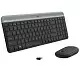 Комплект Logitech MK470 Slim Wireless Keyboard and Mouse Combo, черный