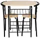 Set masă și scaune Costway HW54057NA, natural/negru
