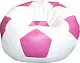 Кресло мяч Mirjan24 Sylwin/Ksante 500л, белый/розовый