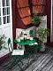 Садовый стол IKEA Sundso 65см, зеленый