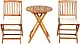 Set mobilă de grădină Costway HW65875CR, natural/cremă