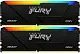 Memorie Kingston FURY Beast RGB 16GB (2x8GB) DDR4-3600MHz, CL17-21-21, 1.35V pe tehnoparc.md Memorie Kingston FURY Beast RGB 16GB (2x8GB) DDR4-3600MHz, CL17-21-21, 1.35V