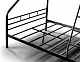 Pat pentru copii Evger R-70XL 90/140x200cm, negru pe tehnoparc.md Pat pentru copii Evger R-70XL 90/140x200cm, negru