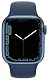 Smartwatch Apple Watch Series 7 41mm, carcasă din aluminiu, curea tip sport albastru