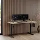 Masă de birou SENSE7 Nojo 140x70, pin negru