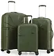 Комплект чемоданов CCS 5264 Set, хаки
