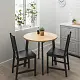 Scaun IKEA Stefan, negru-maro